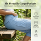 🔥Summer Hot Sale: ONLY ￡13.99!! ✨Womens Lightweight Capris Daily&Travel Quick Dry Cargo Pants with 6 Pockets ✈️👖Adventure-Ready Comfort And Style 🌿