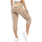 🔥Summer Hot Sale: ONLY ￡13.99!! ✨Womens Lightweight Capris Daily&Travel Quick Dry Cargo Pants with 6 Pockets ✈️👖Adventure-Ready Comfort And Style 🌿