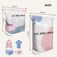 🥳2026 HOT SALE ￡6.99!!🥳50K+ SOLD!💞No‑Pump Vacuum Storage Bags – Press & seal, no pump needed. Saves 80% space, keeps clothes dry & dust‑free. Perfect for bulky bedding & off‑season gear. 🛏️🗄️