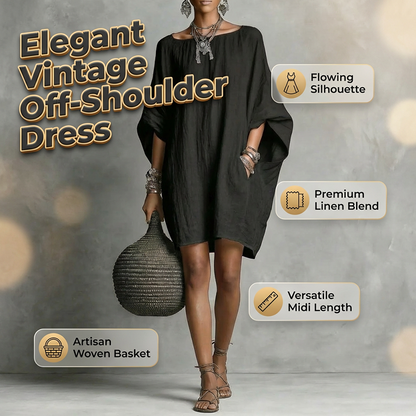💞LAST DAY SALE 50% OFF💃Women's Oversized Batwing Sleeve Dress
