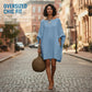 💞LAST DAY SALE 50% OFF💃Women's Oversized Batwing Sleeve Dress