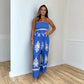 🔥LAST DAY SPECIAL PRICE £15.99!!🌸Women's Sleeveless Halter Wide-leg Jumpsuit