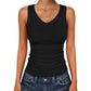 ⛱️Last Day Special Price ￡10.99!!💞Women's V-Neck Ribbed Knit Tank Top