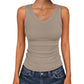 ⛱️Last Day Special Price ￡10.99!!💞Women's V-Neck Ribbed Knit Tank Top