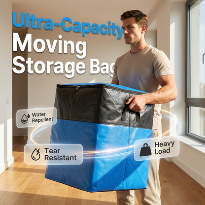 🔥Last Day 49% OFF📦Collapsible Storage and Moving Bag – Heavy-duty handles & zippered closure – Folds flat, perfect for moving, travel or closet organization – reusable & easy to clean 🏠