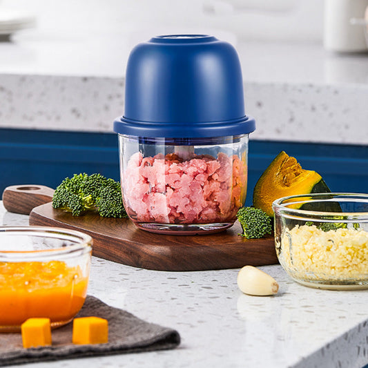 🏆 Last Day Special Price £9.99! ⏰Cordless Multifunctional Mini Electric Food Processor, Wireless Portable Kitchen Chopper for Minced Meat, Garlic & Baby Puree, Fast Food Prep Kitchen Helper