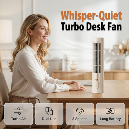 ⛱️Summer Hot Sale £19.99!!⚡50K+ SOLD!❄️Rechargeable Vertical & Horizontal Air Circulator Fan🧊🍃