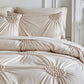 🎁Best Gift for Your Family: 70% OFF!☁️😴 Bring you cozy deep sleep!Elegant Pinch Pleat Duvet Cover Set
