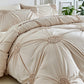 🎁Best Gift for Your Family: 70% OFF!☁️😴 Bring you cozy deep sleep!Elegant Pinch Pleat Duvet Cover Set