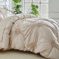 🎁Best Gift for Your Family: 70% OFF!☁️😴 Bring you cozy deep sleep!Elegant Pinch Pleat Duvet Cover Set