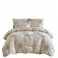 🎁Best Gift for Your Family: 70% OFF!☁️😴 Bring you cozy deep sleep!Elegant Pinch Pleat Duvet Cover Set
