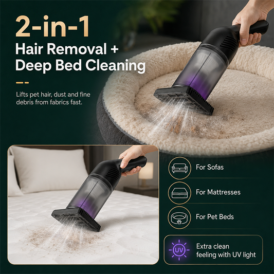🔥LAST DAY SALE - ONLY £19.99!!⚡50K+ SOLD!💝Handheld Cordless Mattress Vacuum Cleaner