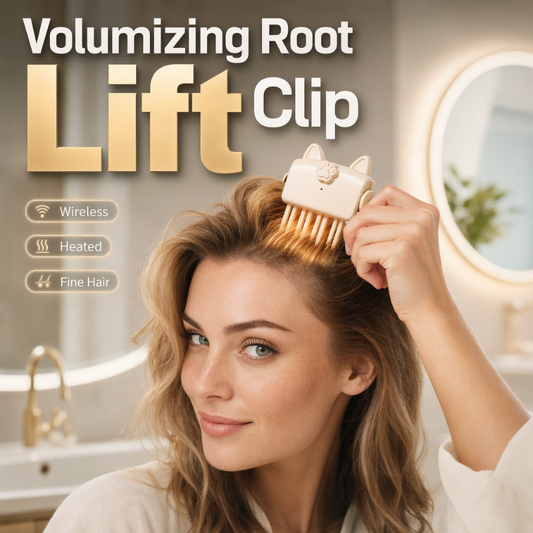 🔥LAST DAY SPECIAL PRICE ￡12.99!!💇 Wireless Heated Volumizing Root Lift Clip, Portable Travel Hair Styling Tool for Flat Fine Hair
