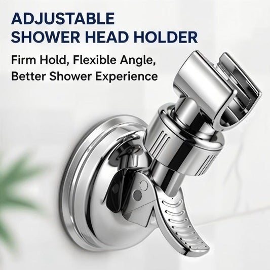 Adjustable Shower Head Holders Removable Suction Cup Shower Head Bracket No Drill Shower Head Bracket