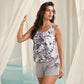 📣2026 Hot Sale 60% OFF!!🏝️Women's Floral Print Tankini Two-Piece Swimsuit