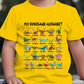 🔥🦖Summer Hot Sale - ONLY ￡8.99!!✨🎁Kids Dinosaur Alphabet Graphic T-Shirt