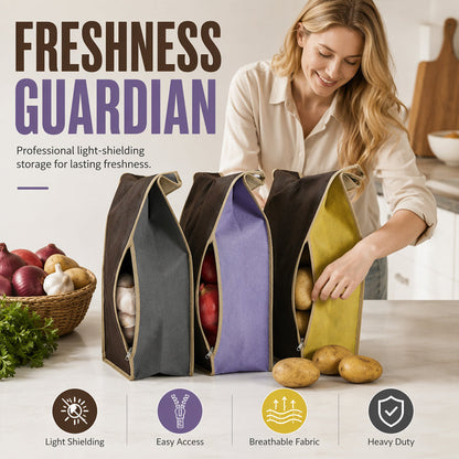 🔥LAST DAY SALE- ONLY ￡9.99!!⚡50K+ SOLD!🥔Breathable Potato and Onion Storage Bag