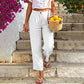 ⏳LAST DAY SALE ONLY ￡10.99!!🔥👖Women's Relaxed Fit Linen Blend Pants – Classic Straight Leg Trousers