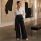 ⏳LAST DAY SALE ONLY ￡10.99!!🔥👖Women's Relaxed Fit Linen Blend Pants – Classic Straight Leg Trousers