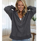 🔥LAST DAY SALE ONLY ￡16.99!!N🍁🍂Women's Long Sleeve Casual Hoodie Top 👕 A Cosy Throw-On for Chilly Mornings & Laid-Back Days ✨