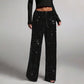 🔥✨Last Day Special Price £21.99!!👖Women's Elastic Waist Straight-Leg Pants