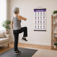 🔥LAST DAY SALE £8.99!!⚡50K+ SOLD!🪑Chair Tai Chi Workout Poster for Seniors – 16 Seated Exercises for Balance & Flexibility
