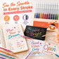 ⌛LAST DAY - ONLY ￡6.99!!✨50K+ SOLD!🎁Retractable Glitter Gel Pen Set for Journaling & Drawing