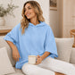 🔥⏳LAST WEEK SALE -ONLY £16.99!🍂💃Women's Loose Fit Wide Sleeve Hoodie Casual Sweatshirt – Relaxed Pullover Top for Fall & Everyday Wear