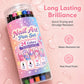 ⏳LAST DAY SALE ONLY ￡7.99!!💕🎁24 Shades Dual-Tip Nail Art Marker Kit, Quick-Dry Painting Pens For DIY Nail Designs💅