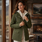 🔥This Week's Special Price:£23.99!!🧥💦Women's Plush-Lined Windproof Hooded Jacket-Unleash Style and Durability in Any Storm!