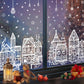 🔥LAST DAY SALE ONLY￡6.99!🎁🎄 Christmas Village Window Sticker Set