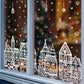 🔥LAST DAY SALE ONLY￡6.99!🎁🎄 Christmas Village Window Sticker Set