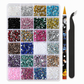 💖LAST DAY SALE 70% OFF!!🎁24-Grid Nail Art Rhinestone Set