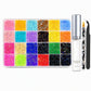 💖LAST DAY SALE 70% OFF!!🎁24-Grid Nail Art Rhinestone Set