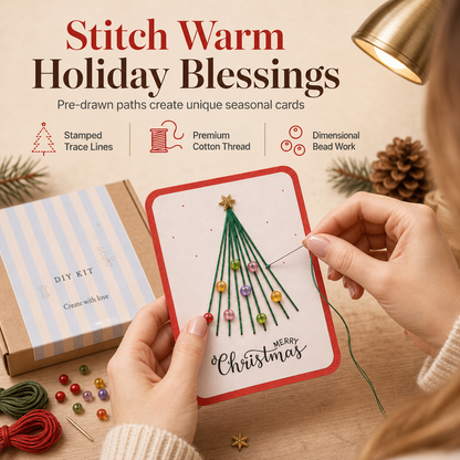 🔥CHRISTMAS SALE ONLY￡8.99!🎁🎄Merry Christmas DIY Greeting Card Making Kit