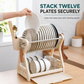 🔥LAST DAY SALE ONLY ￡14.99!!🍽️💦Multi-Layer Steel Dish Drying Rack – Vertical Storage, Drip Tray, Tool-Free Install ✨