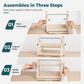 🔥LAST DAY SALE ONLY ￡14.99!!🍽️💦Multi-Layer Steel Dish Drying Rack – Vertical Storage, Drip Tray, Tool-Free Install ✨