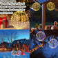 ✨LAST DAY SALE ONLY ￡11.99!!🎄360° glow, collapsible design, weatherproof metal – perfect for patios, gardens & holidays🎅