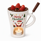 🎅Best Gift Idea - ONLY ￡12.99!!🎁🍫Christmas Ceramic Chocolate Fondue Mug Set🫕