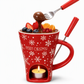 🎅Best Gift Idea - ONLY ￡12.99!!🎁🍫Christmas Ceramic Chocolate Fondue Mug Set🫕