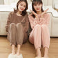 🔥Winter Special Price: ￡16.99!!💖🎁Women’s Loose Warm Coral Plush Pajamas Set