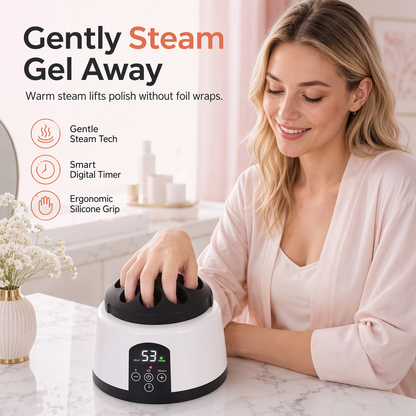🔥💅 NEWYEAR HOT SALE – 50% OFF! 🎁✨ 36W Electric Steam Nail Polish Remover 💖 Easy Gel Polish & Acrylic Nail Removal for At-Home Manicures! 🛍️💅