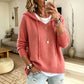 🔥LAST DAY PROMOTION 50% OFF🧶Cozy Head Coverage, Customizable Fit💖Women's Casual Hooded Sweater With Drawstring