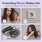 💜LAST DAY SPECIAL PRICE：￡10.99!!💜Portable Cordless Hair Straightener Brush and Curler 💇‍♀️✨2 in 1 Mini Rechargeable Hair Straightening Comb for Travel