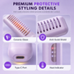 💜LAST DAY SPECIAL PRICE：￡10.99!!💜Portable Cordless Hair Straightener Brush and Curler 💇‍♀️✨2 in 1 Mini Rechargeable Hair Straightening Comb for Travel