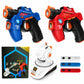 🎄Celebrate the Christmas Sale with 50% off！！🎁Kids Infrared Laser Battle Toy Gun Set with 2 Mini Pistols and 1 Projector featuring Sound and Light