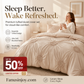 🎁Best Gift for Your Family: 70% OFF!☁️😴 Bring you cozy deep sleep!Elegant Pinch Pleat Duvet Cover Set
